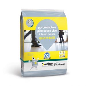 Argamassa Piso s/Piso Interna Branca 20 kg – Quartzolit